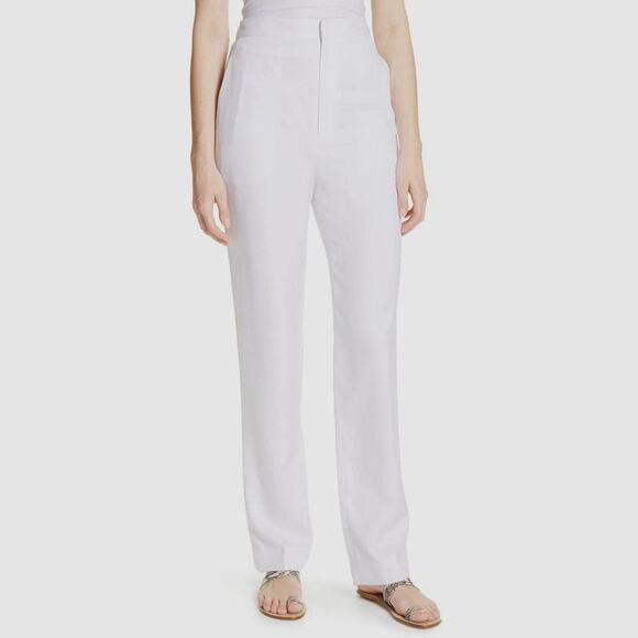Tibi Sebastian High Rise Ankle Dress Pants White Size 8 - Picture 1 of 9
